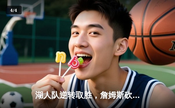 湖人队逆转取胜，詹姆斯砍下三双率队挺进季后赛 - 4